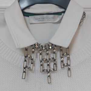 Banana Republic Gold and Silver Statement Necklace